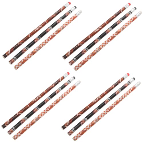 Angoily 12 Stück Teiliges Holzbleistifte mit Radiergummi Ergonomisch Langlebig Glattes Schreiben für Schüler Skizzieren und Malen Praktische Schreibwaren für Schule und Büro Angoily 12 Stück Teiliges Holzbleistifte mit Radiergummi Ergonomisch Langlebig Glattes Schreiben für Schüler Skizzieren und Malen Praktische Schreibwaren für Schule und Büro von Angoily