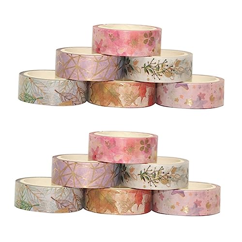 Angoily 12 Stück Teiliges Japanisches Washi Tape DIY Handwerk Dekoratives Klebeband mit Bunten Mustern für Journals Scrapbooking und Angoily 12 Stück Teiliges Japanisches Washi Tape DIY Handwerk Dekoratives Klebeband mit Bunten Mustern für Journals Scrapbooking und von Angoily