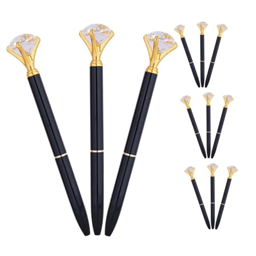 Angoily 12 Stück Teiliges Kugelschreiber mit Schwarzer Tinte und Funkelnden Strasssteinen Elegante Metallstifte für Schule Büro Hochzeit Geburtstagsgeschenk Stilvolle Schreibutensilien für Angoily 12 Stück Teiliges Kugelschreiber mit Schwarzer Tinte und Funkelnden Strasssteinen Elegante Metallstifte für Schule Büro Hochzeit Geburtstagsgeschenk Stilvolle Schreibutensilien für von Angoily