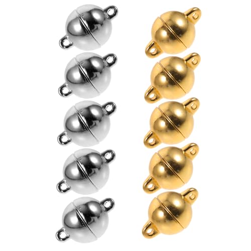 Angoily 12 Stück Teiliges Magnetisches Schmuckverschluss für Halsketten und Armbänder Langlebige DIY Verbindungselemente Rostfrei Einfach zu Montieren für Handgefertigten Schmuck Angoily 12 Stück Teiliges Magnetisches Schmuckverschluss für Halsketten und Armbänder Langlebige DIY Verbindungselemente Rostfrei Einfach zu Montieren für Handgefertigten Schmuck von Angoily