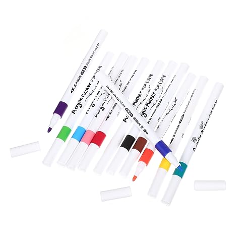 Angoily 12 Stück Teiliges Malstifte Wasserdichte Marker für Bastelprojekte für Verschiedene Oberflächen Wie und Leicht und Tragbar Angoily 12 Stück Teiliges Malstifte Wasserdichte Marker für Bastelprojekte für Verschiedene Oberflächen Wie und Leicht und Tragbar von Angoily