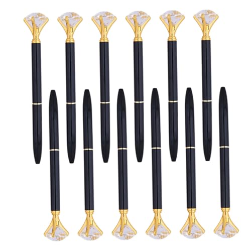 Angoily 12 Stück Teiliges Metall Kugelschreiber mit funkelnden diamant Spitzen Glatte und Präzise Schreibfunktion Elegante Schwarze Tinte für Büro Schule Hochzeit Brautparty und Stilvolle Angoily 12 Stück Teiliges Metall Kugelschreiber mit funkelnden diamant Spitzen Glatte und Präzise Schreibfunktion Elegante Schwarze Tinte für Büro Schule Hochzeit Brautparty und Stilvolle von Angoily