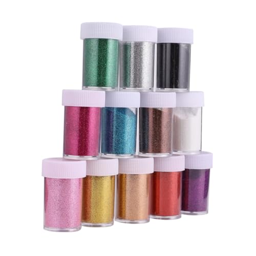 Angoily 12 Stück Teiliges Nagelpuder Glitter Pailletten in Farben Schimmerndes Nail Pigment Pulver für Nageldesign Körper Gesichtsschminke Vielseitig für Nail Art und Bastelprojekte Angoily 12 Stück Teiliges Nagelpuder Glitter Pailletten in Farben Schimmerndes Nail Pigment Pulver für Nageldesign Körper Gesichtsschminke Vielseitig für Nail Art und Bastelprojekte von Angoily