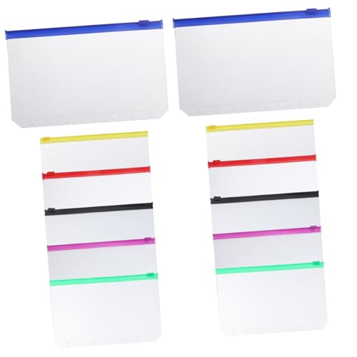 Angoily 12 Stück Teiliges Reißverschluss Ordner Taschen Bunte PVC Aufbewahrungstaschen für Notizen Dokumente und Geld Ring Organizer mit Fenster Angoily 12 Stück Teiliges Reißverschluss Ordner Taschen Bunte PVC Aufbewahrungstaschen für Notizen Dokumente und Geld Ring Organizer mit Fenster von Angoily