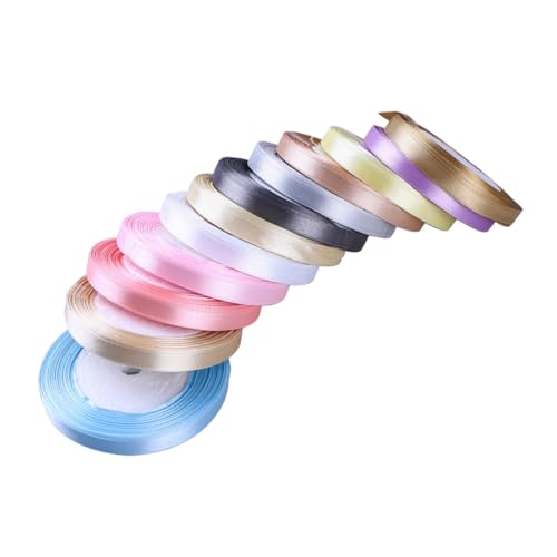 Angoily 12 Stück Teiliges Satinband Breit Yards Vielseitiges Geschenkband in Pastellfarben Glattes Dekoband für Hochzeit Basteln Geschenkverpackung und Heimdekoration Angoily 12 Stück Teiliges Satinband Breit Yards Vielseitiges Geschenkband in Pastellfarben Glattes Dekoband für Hochzeit Basteln Geschenkverpackung und Heimdekoration von Angoily