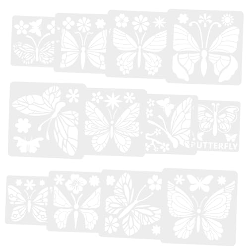 Angoily 12 Stück Teiliges Schmetterlingsmuster Schablonenset Wiederverwendbare Diy Malvorlagen für Kreative Wandgestaltung Bastelprojekte und Dekorationen Angoily 12 Stück Teiliges Schmetterlingsmuster Schablonenset Wiederverwendbare Diy Malvorlagen für Kreative Wandgestaltung Bastelprojekte und Dekorationen von Angoily