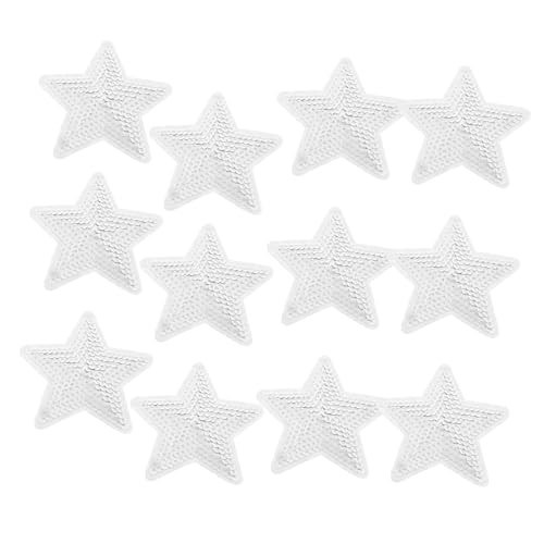Angoily 12 Stück Teiliges Silberne Fünfzackige Stern Pailletten Aufnäher Bestickte Applikationen für Jacken Schuhe Hüte DIY Dekoration Langlebig und Einfach Anzubringen Angoily 12 Stück Teiliges Silberne Fünfzackige Stern Pailletten Aufnäher Bestickte Applikationen für Jacken Schuhe Hüte DIY Dekoration Langlebig und Einfach Anzubringen von Angoily