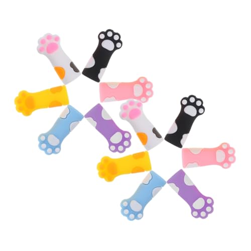 Angoily 12 Stück Teiliges Silikon Bleistiftaufsätze Katzenpfoten design Bunte Stiftkappen Flexible Schutzbezüge für Schreibwaren Schreibtisch Zubehör Angoily 12 Stück Teiliges Silikon Bleistiftaufsätze Katzenpfoten design Bunte Stiftkappen Flexible Schutzbezüge für Schreibwaren Schreibtisch Zubehör von Angoily