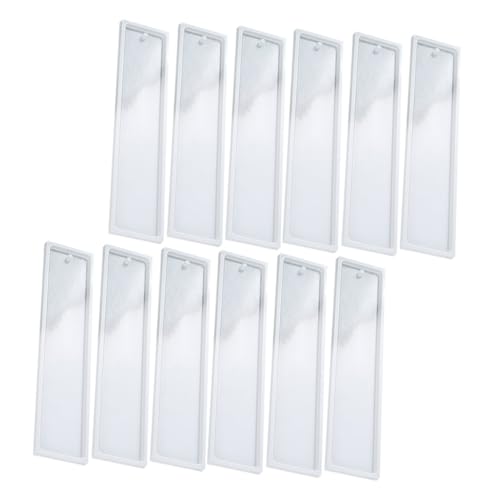 Angoily 12 Stück Teiliges Silikon Lesezeichen Gießform Wiederverwendbare Rechteckige DIY Epoxidharz Mold für Schmuckanhänger und Kreative Bastelarbeiten Geeignet für DIY liebhaber Angoily 12 Stück Teiliges Silikon Lesezeichen Gießform Wiederverwendbare Rechteckige DIY Epoxidharz Mold für Schmuckanhänger und Kreative Bastelarbeiten Geeignet für DIY liebhaber von Angoily