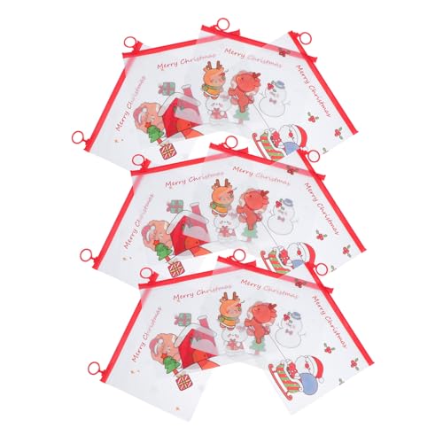 Angoily 12 Stück Teiliges Transparente Weihnachts Studenten Dokumententaschen mit Reißverschluss Langlebige Geräumige Schreibwaren Aufbewahrungstaschen in Verschiedenen Farben für Schule Angoily 12 Stück Teiliges Transparente Weihnachts Studenten Dokumententaschen mit Reißverschluss Langlebige Geräumige Schreibwaren Aufbewahrungstaschen in Verschiedenen Farben für Schule von Angoily