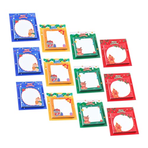 Angoily 12 Stück Teiliges Weihnachts Haftnotiz mit Multifunktionale Portable Haushalts Memo Sticker Ablösbar für Büro Schule und Persönliche Notizen mit Weihnachtsmann und Schneemann Angoily 12 Stück Teiliges Weihnachts Haftnotiz mit Multifunktionale Portable Haushalts Memo Sticker Ablösbar für Büro Schule und Persönliche Notizen mit Weihnachtsmann und Schneemann von Angoily