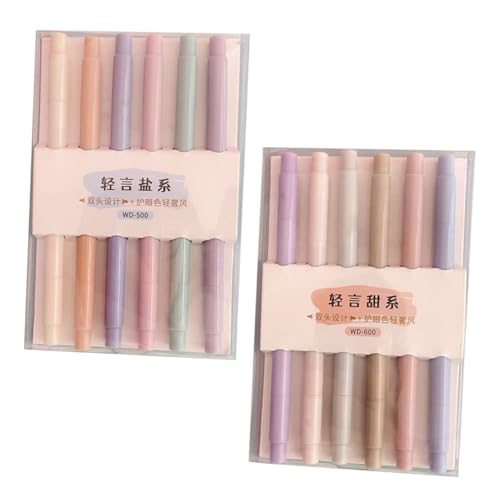 Angoily 12 Stück Textmarker Pastellfarbene Marker für Studenten Markieren und Zeichnen Wasserbasierte Pigmente Langlebige Farben für Schule und Büro Angoily 12 Stück Textmarker Pastellfarbene Marker für Studenten Markieren und Zeichnen Wasserbasierte Pigmente Langlebige Farben für Schule und Büro von Angoily