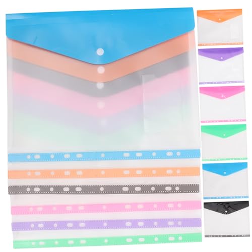 Angoily 12 Stück Transparent Dokumentenmappe mit Druckknopf Fächerhülle Wasserdichte Ordner für Büro und Schule Vielseitige Organizer mit Design für Unterlagen und Materialien Angoily 12 Stück Transparent Dokumentenmappe mit Druckknopf Fächerhülle Wasserdichte Ordner für Büro und Schule Vielseitige Organizer mit Design für Unterlagen und Materialien von Angoily