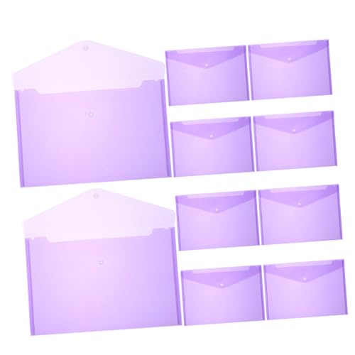 Angoily 12 Stück Transparente Schnellhefter mit Druckverschluss Fächer für Dokumente Leicht und Langlebig für Erwachsene Design Platzsparend Rutschfest Verschleißfest von Angoily