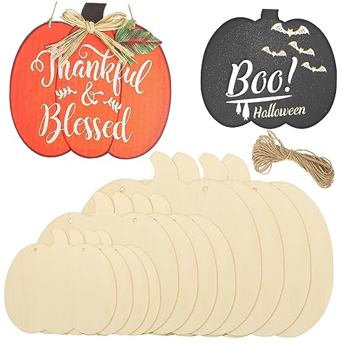 Angoily 12 Stück Unfertige Holzspäne Kunstwerke Für Wanddekoration Kürbis-halloween Beängstigend Tischdeko Kürbis Mit Thanksgiving-kürbis-zeichen Kürbisse Halloween -dekorationen Hölzern Angoily 12 Stück Unfertige Holzspäne Kunstwerke Für Wanddekoration Kürbis-halloween Beängstigend Tischdeko Kürbis Mit Thanksgiving-kürbis-zeichen Kürbisse Halloween -dekorationen Hölzern von Angoily