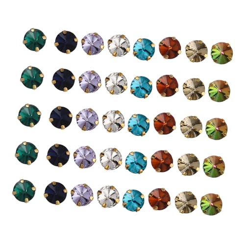 Angoily 120 Stck. Teiliges Runde Strasssteine Bunte Farben DIY Schmucksteine zum Aufnähen Handgemachte Stoffdekorationen für Kleidung und Nageldesign Langlebige Glasmaterialien Angoily 120 Stck. Teiliges Runde Strasssteine Bunte Farben DIY Schmucksteine zum Aufnähen Handgemachte Stoffdekorationen für Kleidung und Nageldesign Langlebige Glasmaterialien von Angoily