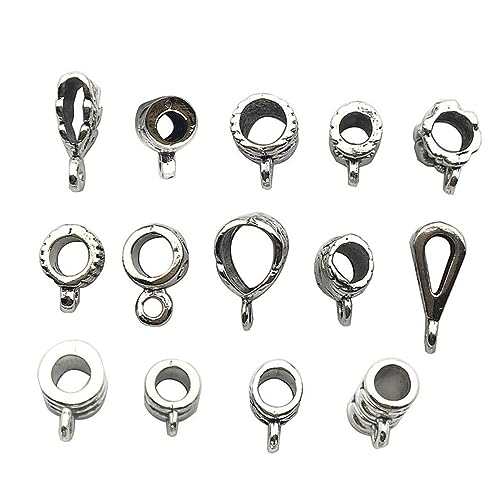 Angoily 120 Stück Anhänger Ringe Silberlegierung Verbindungsringe für Armbänder und Diy Schmuck Zubehör Antik Silber Mix von Angoily