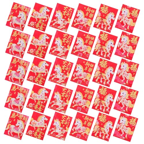 Angoily 120 Stück Chinesische Hongbao Pferde Rote Umschläge für Frühlingsfest Lebendige Cartoon Geldbeutel für Neujahr Geschenkumschläge für Bargeld Grußkarten Angoily 120 Stück Chinesische Hongbao Pferde Rote Umschläge für Frühlingsfest Lebendige Cartoon Geldbeutel für Neujahr Geschenkumschläge für Bargeld Grußkarten von Angoily