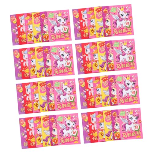 Angoily 120 Stück Chinesische Neujahrsumschläge Karton Pferde Motiv Neujahrsgeld Umschläge Papier für Frühlingsfest Geburtstag Hochzeit Party Angoily 120 Stück Chinesische Neujahrsumschläge Karton Pferde Motiv Neujahrsgeld Umschläge Papier für Frühlingsfest Geburtstag Hochzeit Party von Angoily