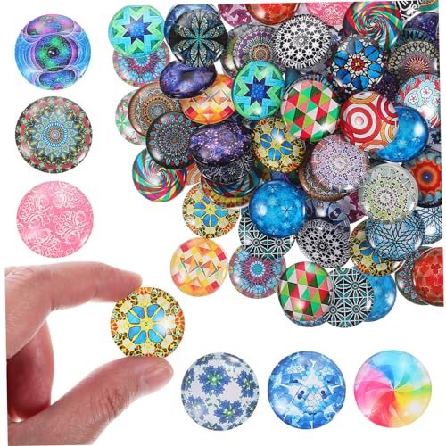Angoily 120 Stück Mixed Color Runde Cabochons für Diy Schmuckaccessoires für Ohrringe und Schlüsselanhänger Flat Back Basteln Dekoration Angoily 120 Stück Mixed Color Runde Cabochons für Diy Schmuckaccessoires für Ohrringe und Schlüsselanhänger Flat Back Basteln Dekoration von Angoily