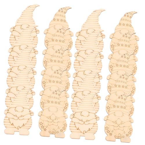 Angoily 120 Stück Teiliges Handbemalte Holzanhänger Weihnachtswichtel DIY Holzchips zum Bemalen Dekorative Holzfiguren für Baum Fenster Tür Umweltfreundlich und Langlebig Angoily 120 Stück Teiliges Handbemalte Holzanhänger Weihnachtswichtel DIY Holzchips zum Bemalen Dekorative Holzfiguren für Baum Fenster Tür Umweltfreundlich und Langlebig von Angoily