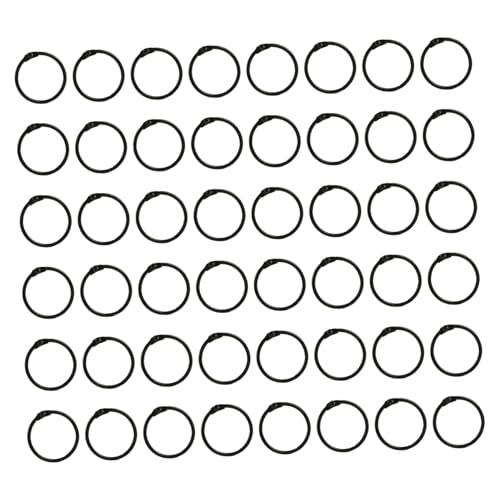 Angoily 120 Stück verbindungsringe schnellhefter ringbindung buchbinderinge Kleine Metallringe Black Angoily 120 Stück verbindungsringe schnellhefter ringbindung buchbinderinge Kleine Metallringe Black von Angoily