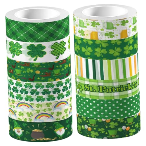 Angoily 12Rollen Washi Tape Selbstklebende Bänder für Scrapbooking DIY und Bastelprojekte Einfach Abreißbar Vielseitig Einsetzbar für Papierarbeiten Angoily 12Rollen Washi Tape Selbstklebende Bänder für Scrapbooking DIY und Bastelprojekte Einfach Abreißbar Vielseitig Einsetzbar für Papierarbeiten von Angoily