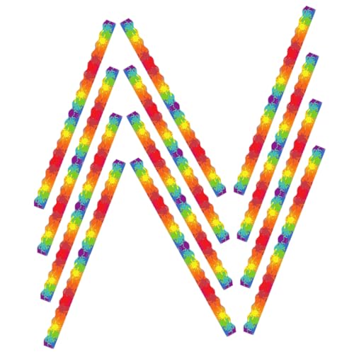 Angoily 12Stücke Magnetische Pinnwand Ränder Wanddekoration Für Klassenzimmer Und Büro Magnetischer Für DIY Projekte Und Kreative Gestaltung Farbige Bulletin Board Trim von Angoily