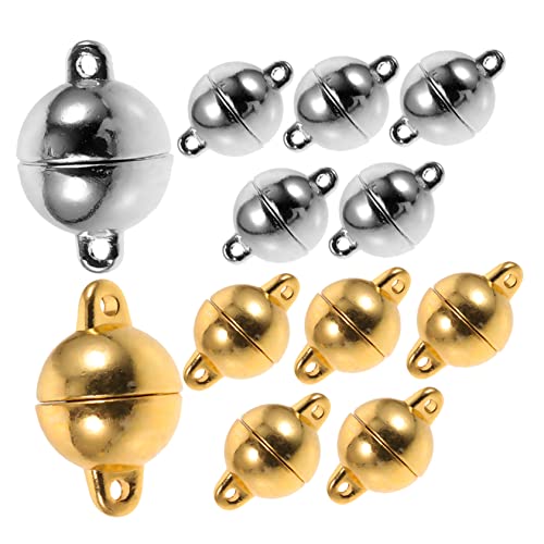 Angoily 12Stücke Magnetische Schmuckverschlüsse für Armbänder Hochwertige Magnetstecker für DIY Schmuckherstellung für Reparaturen und Designs Langlebig von Angoily
