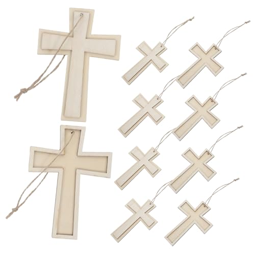 Angoily 12Stücke Unvollendete Holzkreuz Ornamente Für DIY Bastelprojekte Leere Holzformen Für Heimdekoration Holz Für Familienprojekte Angoily 12Stücke Unvollendete Holzkreuz Ornamente Für DIY Bastelprojekte Leere Holzformen Für Heimdekoration Holz Für Familienprojekte von Angoily
