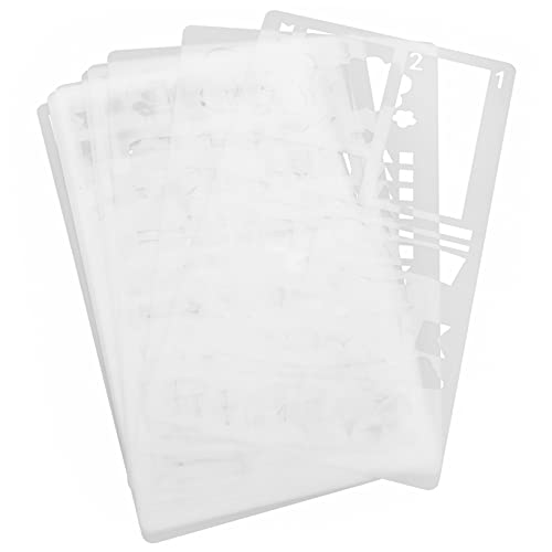 Angoily 12Stücke Wiederverwendbare DIY Malvorlagen Notizbuch Malschablonen Pet Für Individuelles Gestalten Und Zeichnen Für Kunstprojekte Und Bastelarbeiten von Angoily