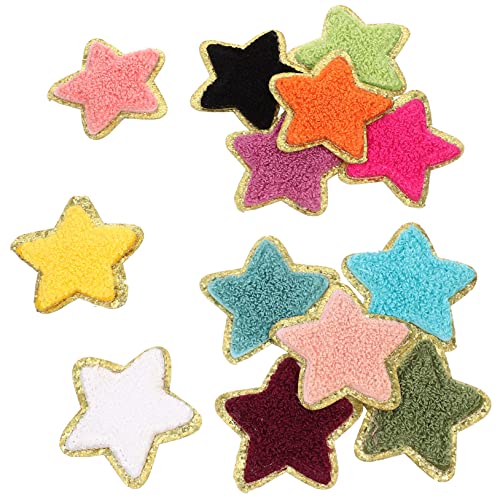 Angoily 13 Stück Kleidung dekoration stickrahmen hutschachtel hemd DIY-Zubehör caps Nähen Abzeichen-Applikation Patch für Party klamotten zarte Fellflecken Hutflecken Eisenflecken Stoff von Angoily