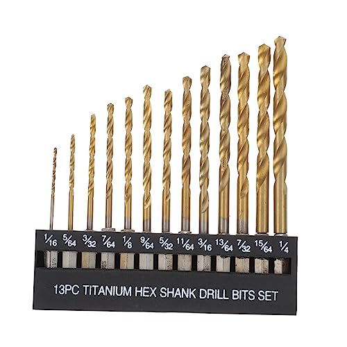 Angoily 13 Stück Teiliges Sechskantschaft Spiralbohrer Hochgeschwindigkeitsstahl für Holz Metall Abs Langlebige und Zuverlässige Bohrer für Präzises Arbeiten Angoily 13 Stück Teiliges Sechskantschaft Spiralbohrer Hochgeschwindigkeitsstahl für Holz Metall Abs Langlebige und Zuverlässige Bohrer für Präzises Arbeiten von Angoily