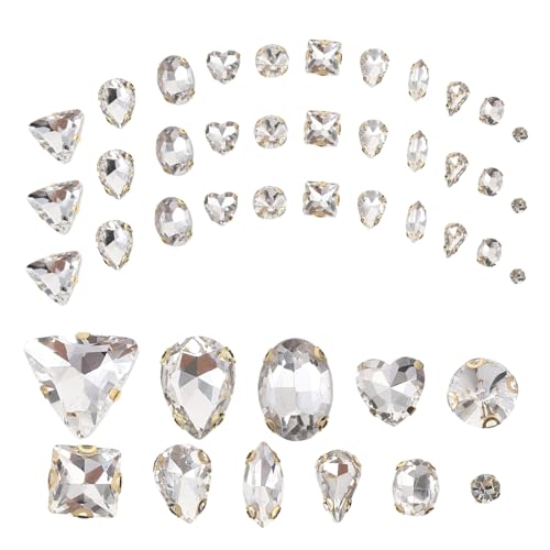Angoily 130 Stück Glasklauenbohrwasserdiamant Edelsteine für Kleidung Kristalle Nailart-strasssteine Strasssteine zum Basteln Geformt Applikationen Herstellung Multi Bunt Sortiert Weiß Angoily 130 Stück Glasklauenbohrwasserdiamant Edelsteine für Kleidung Kristalle Nailart-strasssteine Strasssteine zum Basteln Geformt Applikationen Herstellung Multi Bunt Sortiert Weiß von Angoily