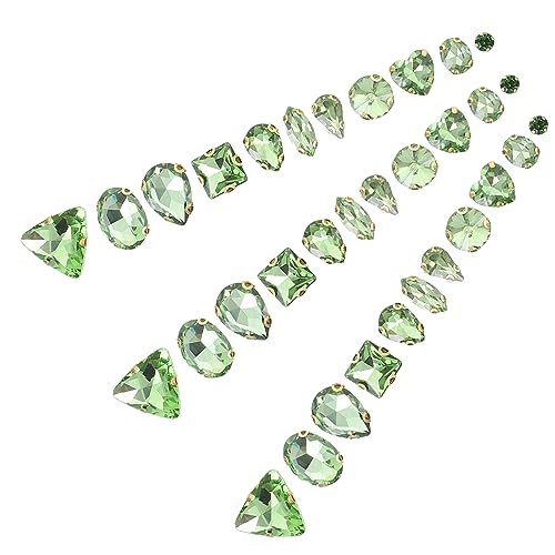 Angoily 130 Stück Glasklauenbohrwasserdiamant Edelsteine zum Basteln Für Farbe Applikationen Perlen Klauen-strass-dekore Nähen Von Kristall-strasssteinen Zarte Kleine Strasssteine Grün Angoily 130 Stück Glasklauenbohrwasserdiamant Edelsteine zum Basteln Für Farbe Applikationen Perlen Klauen-strass-dekore Nähen Von Kristall-strasssteinen Zarte Kleine Strasssteine Grün von Angoily