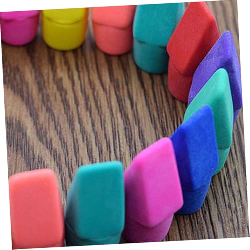 Angoily 130 Stück Teiliges Bunte Radiergummis aus Hochwertigem Tpr Material für Schüler Künstler und Büro Passend für Bleistiftgrößen Weich und Praktisch Schulzubehör von Angoily