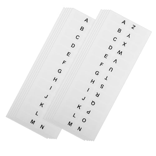 Angoily 14 Blatt Alphabetische Index Tabs Kleine Selbstklebende Seitenmarker Praktische Notizbuch Seitenregister Weiße Buchflaggen Stark Haftende A Z Beschriftung für Büro und Zuhause Angoily 14 Blatt Alphabetische Index Tabs Kleine Selbstklebende Seitenmarker Praktische Notizbuch Seitenregister Weiße Buchflaggen Stark Haftende A Z Beschriftung für Büro und Zuhause von Angoily