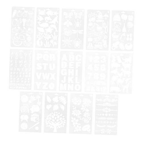 Angoily 14 Stück Schablone Für Buchstabenzeichnungen Dekorative Malschablonen Diy -zeichnenschablonen Schälen Zeichnungsvorlagen Und Wand Scrapbooking-schablonen Abdeckung Das Haustier Angoily 14 Stück Schablone Für Buchstabenzeichnungen Dekorative Malschablonen Diy -zeichnenschablonen Schälen Zeichnungsvorlagen Und Wand Scrapbooking-schablonen Abdeckung Das Haustier von Angoily