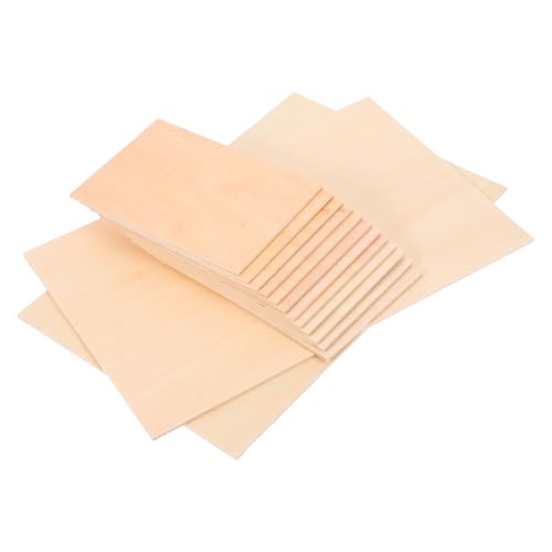 Angoily 14 Stück Teiliges Basswood Sperrholz Unbehandelte Holzplatten für Basteln und Modellbau Präzise und Gravurfähig Vielseitige für DIY Projekte und Dekorative Handarbeiten Angoily 14 Stück Teiliges Basswood Sperrholz Unbehandelte Holzplatten für Basteln und Modellbau Präzise und Gravurfähig Vielseitige für DIY Projekte und Dekorative Handarbeiten von Angoily