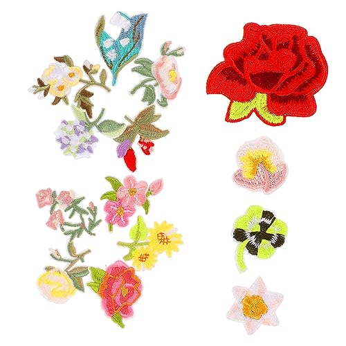 Angoily 14 Stück Teiliges Blumen Patch Set Gestickte Aufnäher zum Aufbügeln für Kleidung Taschen und Diy Dekorationen Verschleißfeste Applikationen für Kreative Reparaturen und Angoily 14 Stück Teiliges Blumen Patch Set Gestickte Aufnäher zum Aufbügeln für Kleidung Taschen und Diy Dekorationen Verschleißfeste Applikationen für Kreative Reparaturen und von Angoily