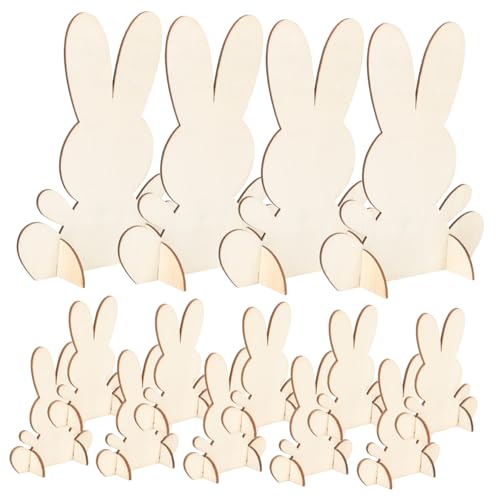 Angoily 14 Stück Teiliges DIY Holz Hasen Holzfiguren zum Bemalen Osterhasen Dekorationen für Kindergeburtstag und Basteln Kreative DIY Holz Osterdeko Angoily 14 Stück Teiliges DIY Holz Hasen Holzfiguren zum Bemalen Osterhasen Dekorationen für Kindergeburtstag und Basteln Kreative DIY Holz Osterdeko von Angoily