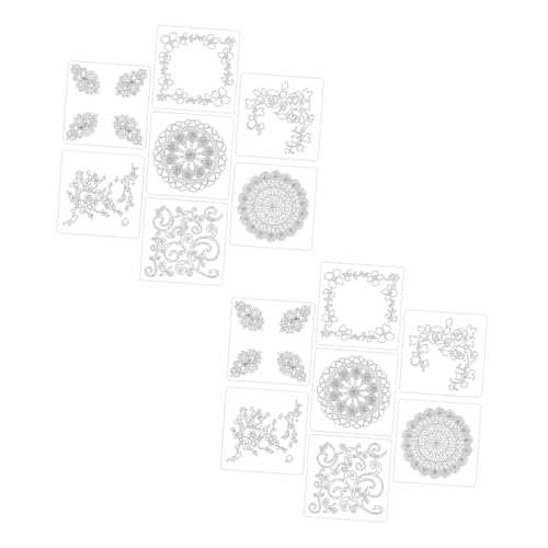 Angoily 14 Stück Wandmalerei Schablonen Wiederverwendbare DIY Stencils für Möbel und Wandgestaltung für Projekte und Dekorationen Angoily 14 Stück Wandmalerei Schablonen Wiederverwendbare DIY Stencils für Möbel und Wandgestaltung für Projekte und Dekorationen von Angoily