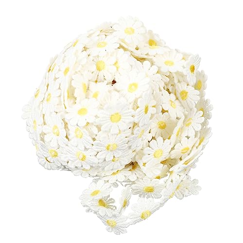 Angoily 15 Stickerei wasserlösliche Spitze Blumendekoration Braut winzig Spitze nähen Blumenband Gänseblümchen klein Stickerei-Spitzenband bestickte Spitze Polyester Yellow Angoily 15 Stickerei wasserlösliche Spitze Blumendekoration Braut winzig Spitze nähen Blumenband Gänseblümchen klein Stickerei-Spitzenband bestickte Spitze Polyester Yellow von Angoily