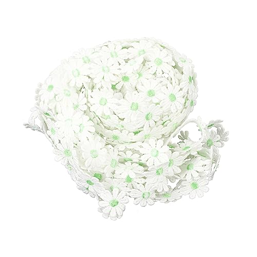Angoily 15 Stickerei wasserlösliche Spitze Nähen Gänseblümchen Hochzeitsdekoration farbig trimmen gemustert DIY Nähhandwerk Blumen-Spitzenband Bastelspitze Polyester Green Angoily 15 Stickerei wasserlösliche Spitze Nähen Gänseblümchen Hochzeitsdekoration farbig trimmen gemustert DIY Nähhandwerk Blumen-Spitzenband Bastelspitze Polyester Green von Angoily