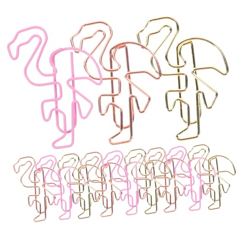 Angoily 15 Stück Büroklammer Clips das Büro dokumentieren Binderclip Barrette Haarklammern büroartikel büromaterial office zubehör papierklemmen Papierclip Dekorative Papierklamme Plastik von Angoily