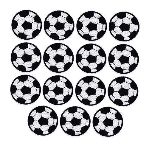Angoily 15 Stück Cartoon -fußball -stoffaufkleber Stickereiflecken Fußball-stoff-patches Nähen Bestickt Sport-patch Kleidungsstück Männer Kinderfußball Tuch Fußball-patch von Angoily