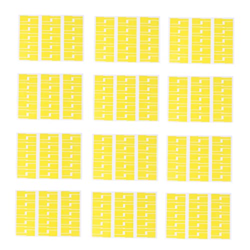 Angoily 15 Stück Netzwerkkabel Etiketten P Form Selbstklebende Mehrfarbige Blanko Labels für Identifikation Büro und Technik Weiß Rot Blau Gelb Grün von Angoily