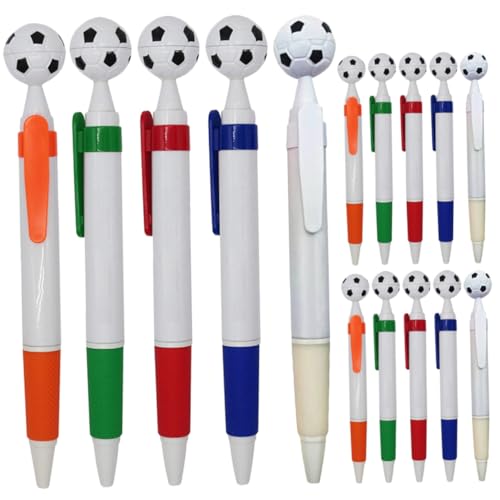 Angoily 15 Stück Teiliges Fußball Kugelschreiber mit Kunststoffgehäuse Bunte Klickstifte für Schule und Büro Sportliches Design Schul und Schreibwaren für Schüler und Sportfans Angoily 15 Stück Teiliges Fußball Kugelschreiber mit Kunststoffgehäuse Bunte Klickstifte für Schule und Büro Sportliches Design Schul und Schreibwaren für Schüler und Sportfans von Angoily
