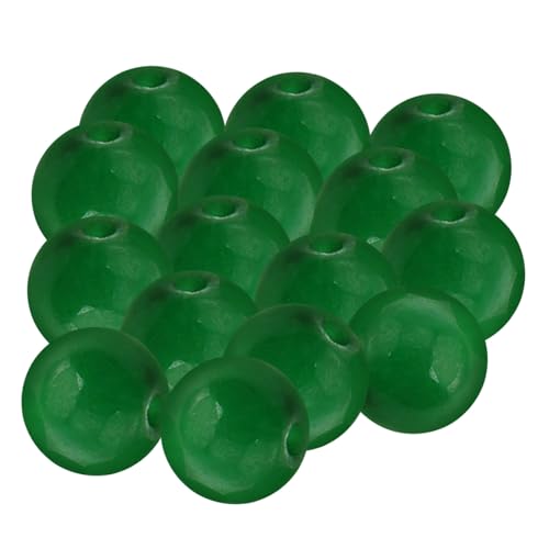 Angoily 15 Stück Teiliges Grüne Runde Perlen für DIY Schmuckherstellung Glatte Bastelperlen für Armbänder Halsketten Anhänger und Schlüsselanhänger Geeignet für Geflochtene Handseil Angoily 15 Stück Teiliges Grüne Runde Perlen für DIY Schmuckherstellung Glatte Bastelperlen für Armbänder Halsketten Anhänger und Schlüsselanhänger Geeignet für Geflochtene Handseil von Angoily
