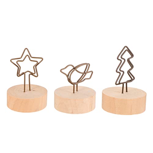 Angoily 15 Stück Teiliges Holzfuß Notizklammern mit Metallklammern Kreative Memo und Fotoclips mit Baum Vogel Stern Design für Hochzeit Büro Party Tischkartenhalter und Wohnkultur Angoily 15 Stück Teiliges Holzfuß Notizklammern mit Metallklammern Kreative Memo und Fotoclips mit Baum Vogel Stern Design für Hochzeit Büro Party Tischkartenhalter und Wohnkultur von Angoily